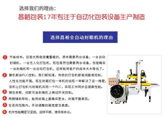 封箱打包一体机（高台）CY—BL101A+CY—FJ—DF